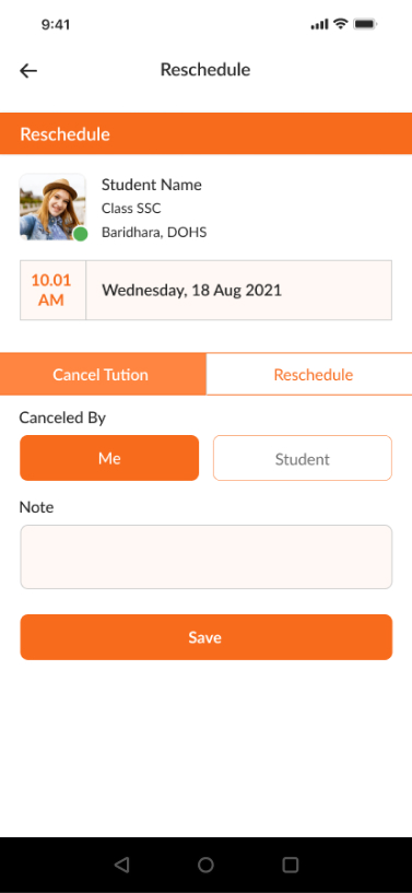 Re Schedule