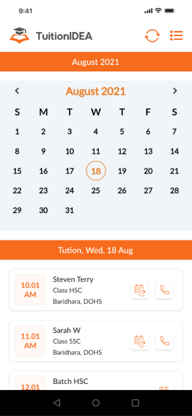 Schedule
